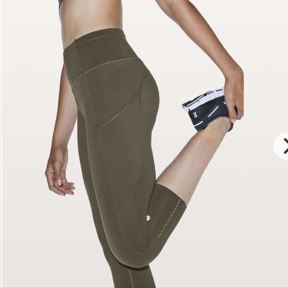 Lululemon Fast and Free High-Rise Crop 19" size 2